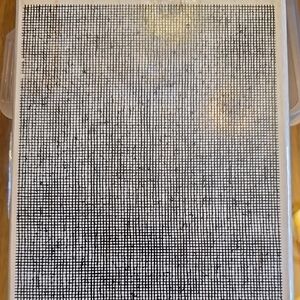 Black and White Grid Pattern Art